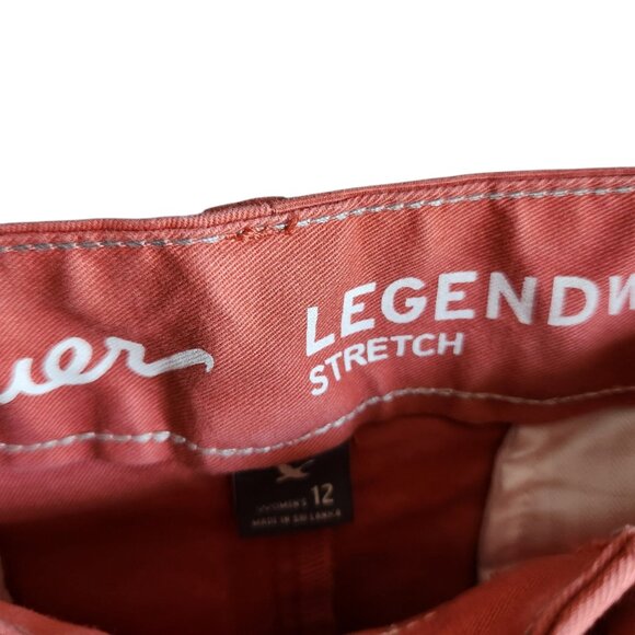 Eddie Bauer Shorts Red 12 Women's Willit Stretch Legend Wash Short 5" Inseam NEW - Picture 3 of 8